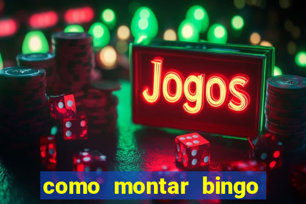 como montar bingo brinquedos toia